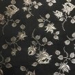 Coutil - Black and Champagne Brocade Corseting Fabric