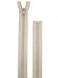 Separating Zipper - 80" For Coat Lining - Beige-Silver