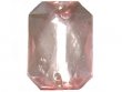 Wholesale Acrylic Jewels - Light Rose Sew-In Gemstones - Emerald Cut, 13x18mm - 144 jewels