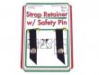 Sullivans- Strap Retainer W/Safety Pin, Black