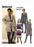 Butterick Pattern 6251 - Misses' Shawl Collar Sweater Jacket - Easy