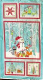 Quilting Cotton Print Fabric - Christmas Panel - Frosty Forest by Cherry Guidry