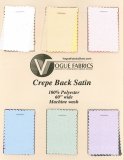 Color Card - Crepe Back Satin Fabric