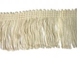 Rayon Chainette Fringe - Ivory #26 - 6 inch