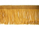 Rayon Chainette Fringe - Mustard Gold #3 - 6"