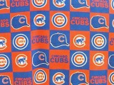 Wholesale Logo Polar Fleece - Chicago Cubs - Block Print #6526-D   10yds