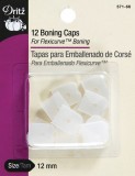 Dritz 12 Boning Caps - For Flexicurve™ Boning - White #66