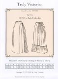 Truly Victorian #221 - 1878 Tie-Back Underskirt - Natural Form Era 1877-1882