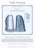 Truly Victorian #261-R - 1885 Four Gore Underskirt - Late Bustle Era 1883-1889