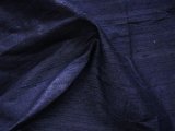 Silk Dupioni Fabric - Dark Navy