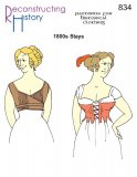 Reconstructing History Pattern #RH834 - Early 1800s Regency Corset Stays Sewing Pattern