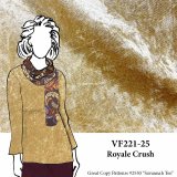 VF221-25 Royale Crush - Gold Crushed Stretch Velvet Fabric