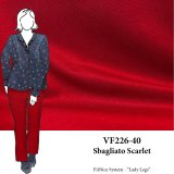 VF226-40 Sbagliato Scarlet - Red Firm Ponte di Roma Italian Double Knit Fabric
