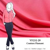 VF232-29 Couture Flamant - Flamingo Pink Ponte di Roma All-way Stretch Knit Fabric