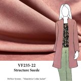 VF235-22 Structure Suede - Crepe-Back Reversible Stretch Suede in Dark Blush Fabric