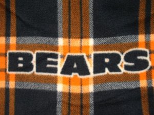 Chicago Bears Polar Fleece Paid fabric
