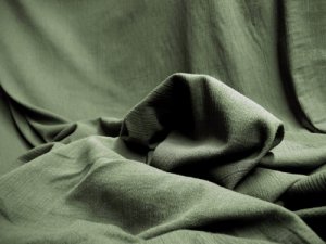 Cotton Gauze Fabric - Olive #830Cotton Gauze Fabric - Olive #830