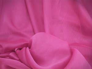 Iridescent Polyester Chiffon fabric - D. Fuchsia
