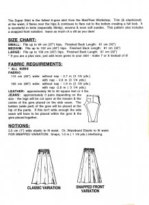 MacPhee #412 Super Skirt pattern