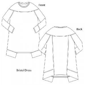 Sewing Workshop Collection - Bristol Dress & Top - Dress drawings