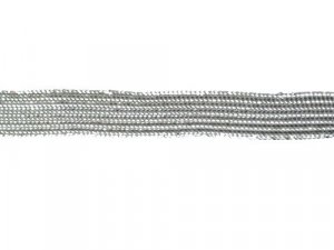 Metallic Middy Braid Trim 064A - 3/8" - Silver