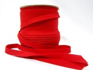 Wholesale Bias Tape - Red Extra Wide Double Fold - 1/2" finished x 100 yard spool