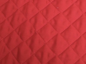 Double Faced Quilted Poly Cotton Broadcloth - Real Red