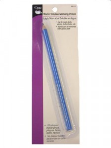 Dritz- Water Soluble Marking Pencil, Blue