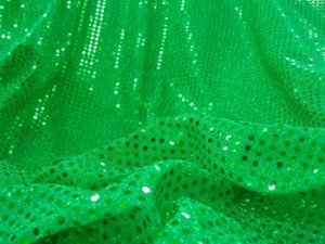 Faux Sequin Knit Fabric - Flag Green