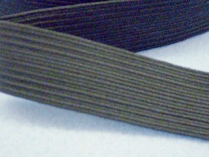 Wholesale Flat Braided Elastic 1040 - Black