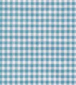 Wholesale Oilcloth - Gingham Sky Blue - 12yds