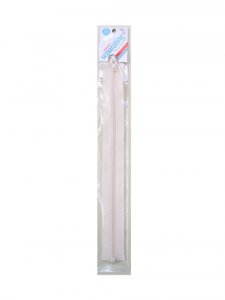 Separating Polyester Coil Zipper 10" - Light Weight - Cream