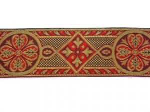 Trim - Royal Brocade - Red and Gold