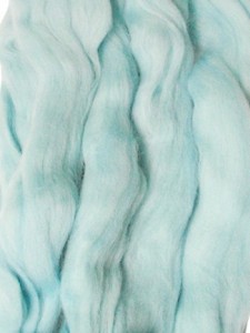 Merino Wool Roving - Ice Blue