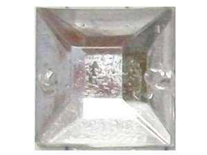 Wholesale Acrylic Jewels - Crystal Sew-In Gemstone - Square, 12mm - 1 gross, 144 jewels