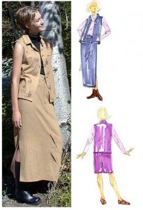 Dana Marie Sewing Pattern #1025 - Sahara Vest & Skirt