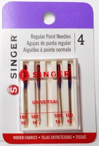 Singer- Regular Point Needles 4731  -  100/16