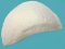 Wholesale Shoulder Pad #1181 - Uncovered Raglan 1/4" White