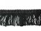 Wholesale Rayon Chainette Fringe - Black #2 - 2 inch - 36 yards
