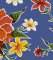 Wholesale Oilcloth - Hibiscus Blue - 12 yds