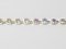 Rhinestone Banding - Cup Chain R12 - Single Row Silver/Aurora Borealis 4mm