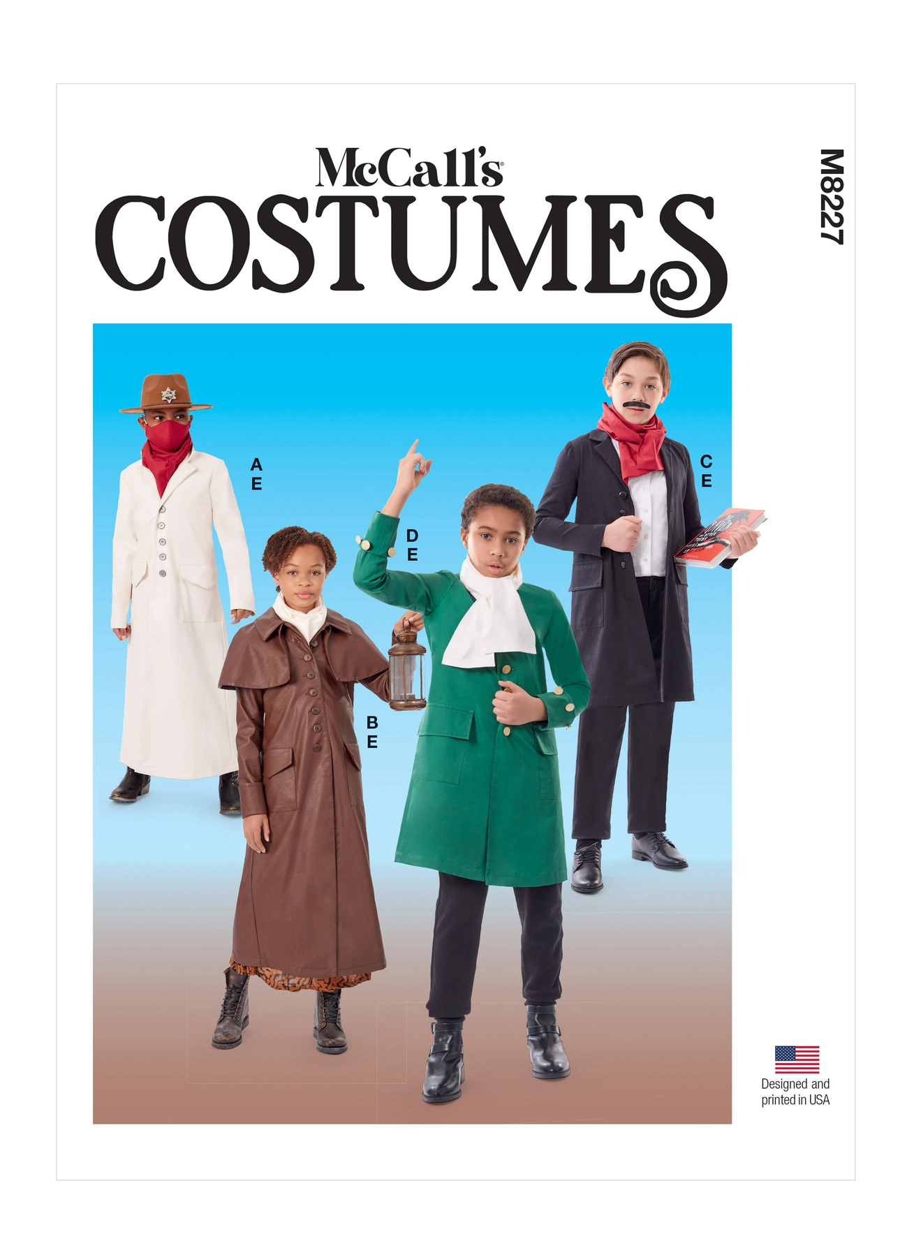 McCalls M8227 - Kids' Historical Coats Costume Sewing Pattern
