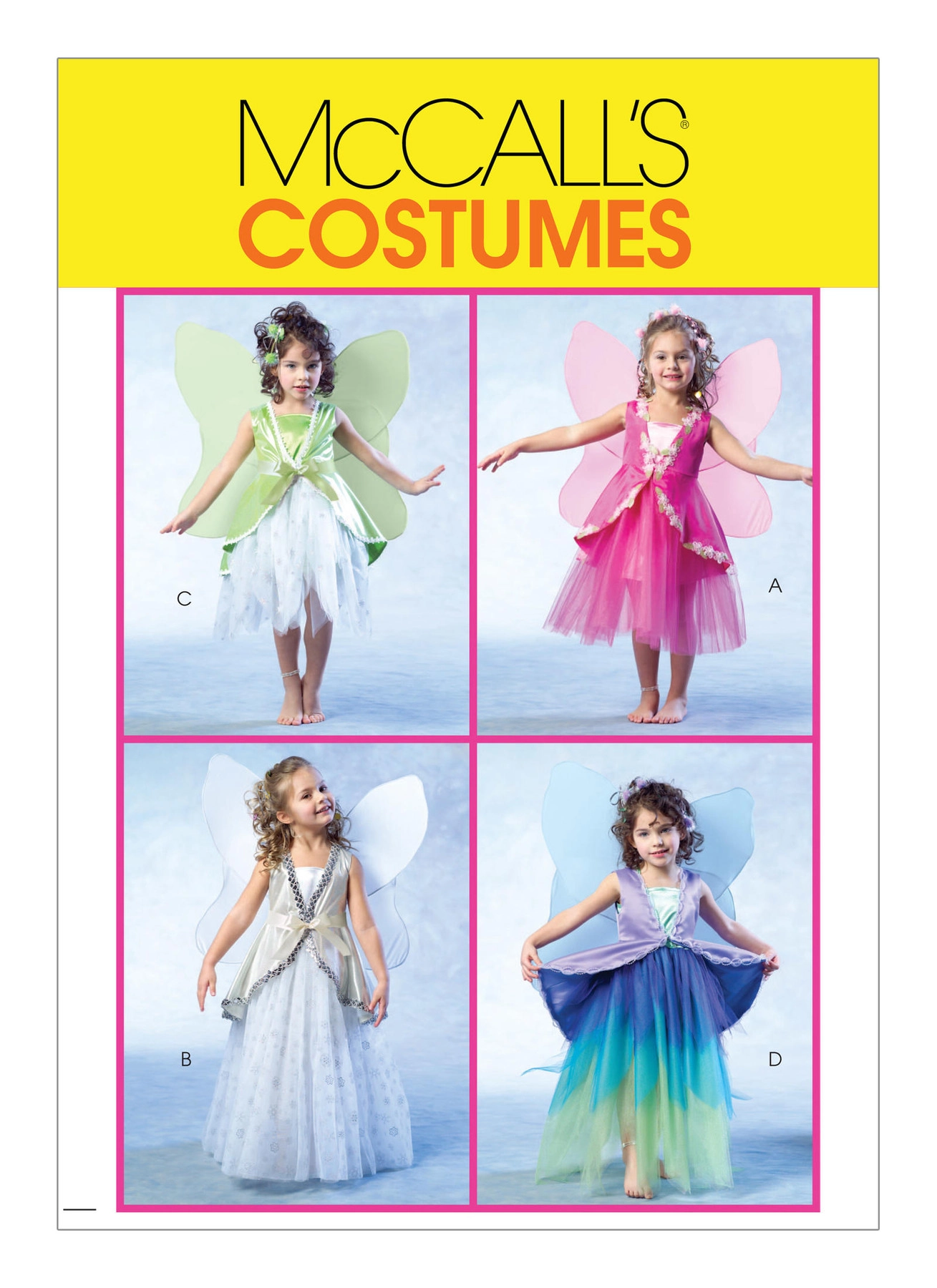 McCalls M4887 - Kids' Fairy Costumes Sewing Pattern