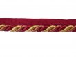 Twisted Cord with Lip #16 - For Home Decor and Upholstery - Burgundy with Gold