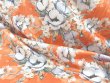 Printemps Digital Cotton Shirting Fabric - 62237 Persimmon Orange Multi