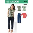 New Look #6216 - Misses' Easy Knit Top + Woven Pants Sewing Pattern