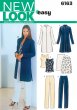 New Look 6163 - Misses' Jacket, Top, Skirt, & Slacks Sewing Pattern