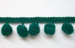Ball Fringe - Emerald Pom Pom Trim