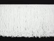 Wholesale Rayon Chainette Fringe - White #1 - 15 inch  -  18 yards