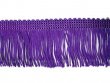 Rayon Chainette Fringe - Purple #33 - 4 inch